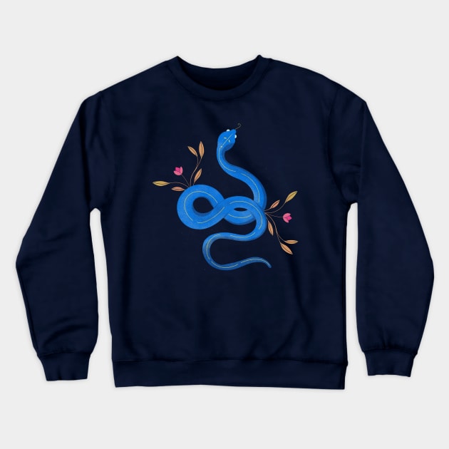 Blue Corinna Crewneck Sweatshirt by estudioanzol